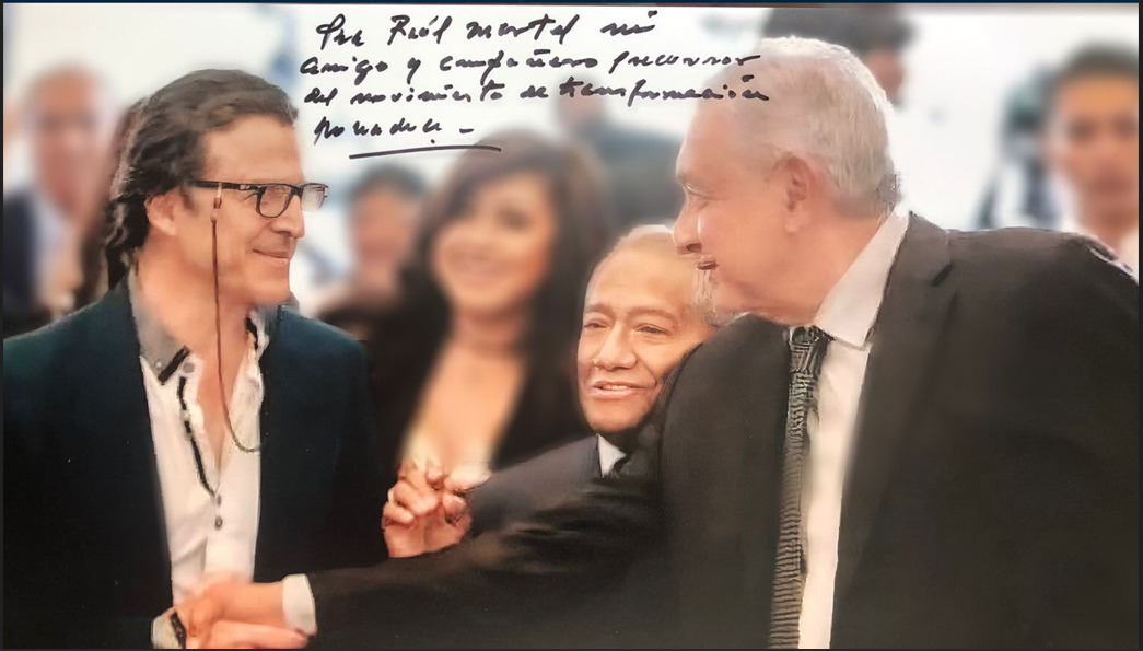 Dedicatoria del presidente Andr&eacute;s Manuel L&oacute;pez Obrador a Ra&uacute;l Martell